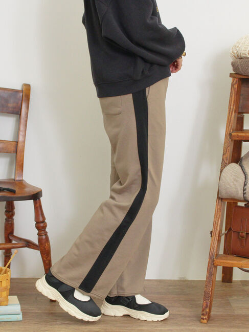 Samansa Mos2「サイドラインスウェットパンツ」|その他|