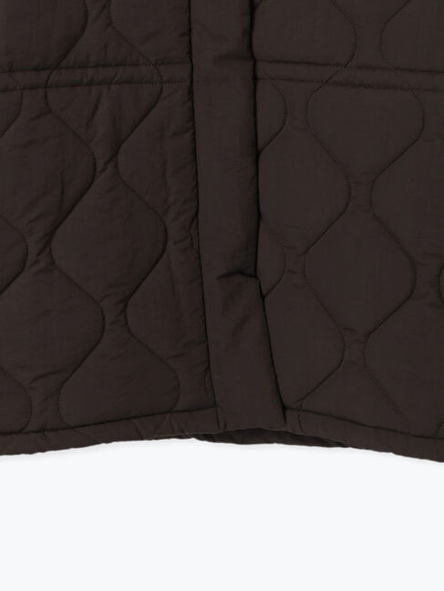 Samansa Mos2「バラクラバ付ウエストドロストキルトコート」|その他|