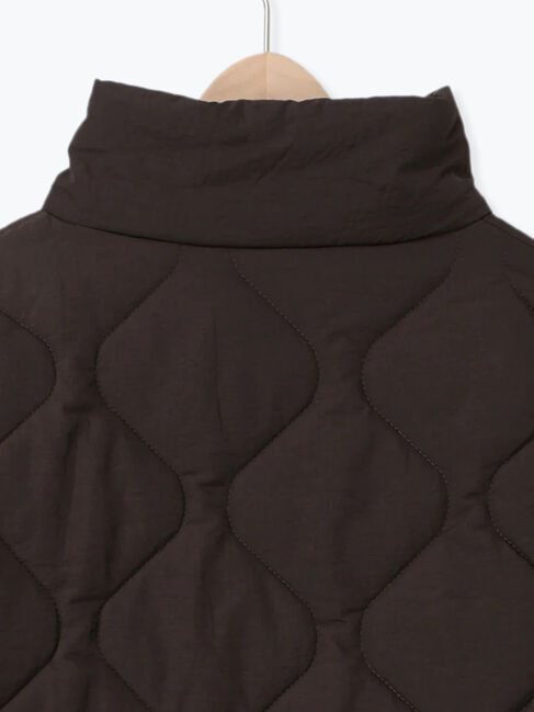 Samansa Mos2「バラクラバ付ウエストドロストキルトコート」|その他|