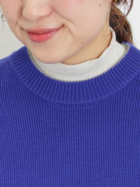 Samansa Mos2「◎レタリング配色ニット」|ニット・セーター|