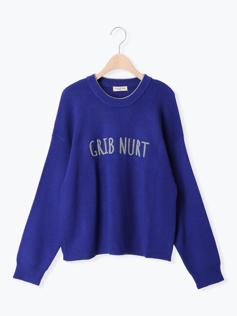 Samansa Mos2「◎レタリング配色ニット」|ニット・セーター|