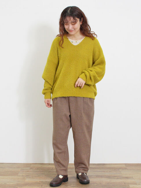 Samansa Mos2「◎シャギーキーネックニット」|ニット・セーター|