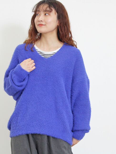 Samansa Mos2「◎シャギーキーネックニット」|ニット・セーター|