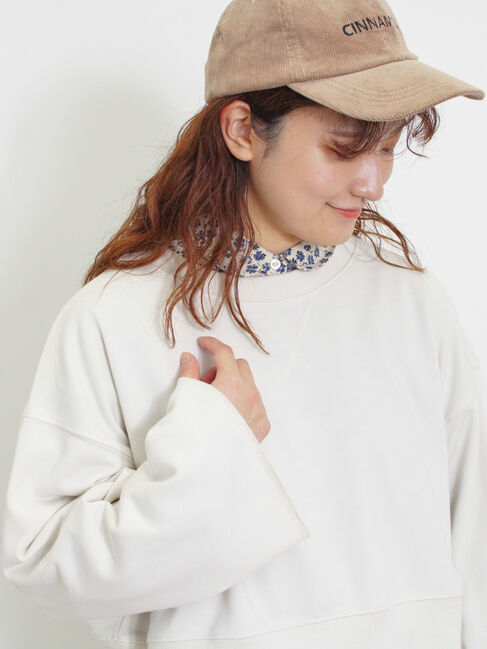 Samansa Mos2「◎ショート丈スウェット」|Tシャツ・カットソー|