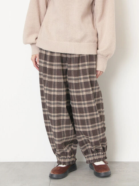 Samansa Mos2「【帯電防止裏地】ヘリンボーンバルーンパンツ《M/Lサイズ》」|その他|