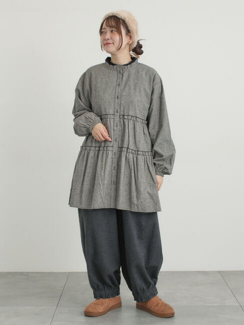 Samansa Mos2「【帯電防止裏地】ヘリンボーンバルーンパンツ《M/Lサイズ》」|その他|