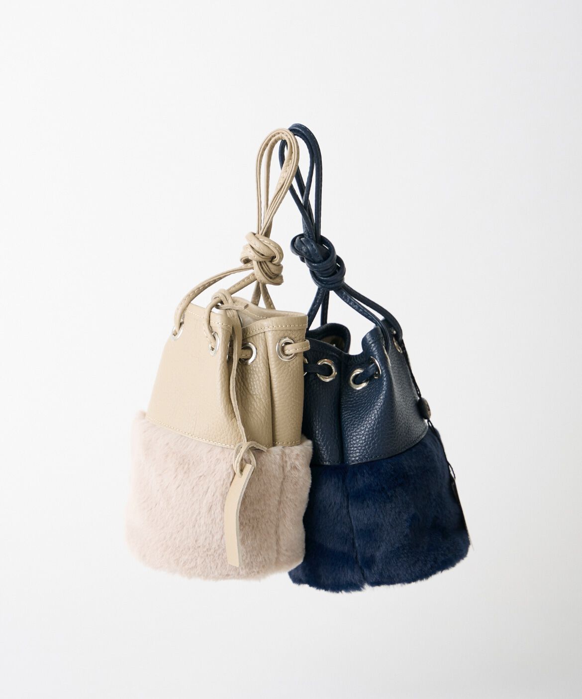 INED「《SUPERIOR CLOSET》巾着ショルダーファーバック《MARCO MASI》」|ショルダー・メッセンジャー|