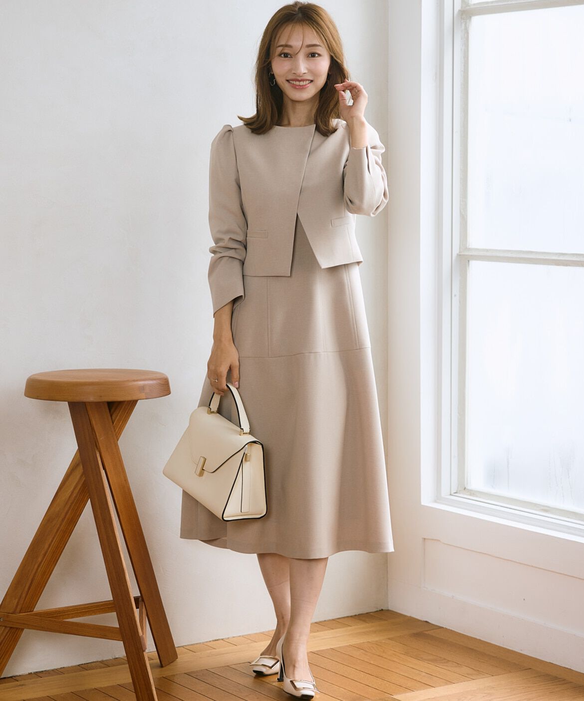 Maglie le cassetto「《M Maglie le cassetto&times;吉田理紗》クチュールシルエットワンピース」|ワンピース|