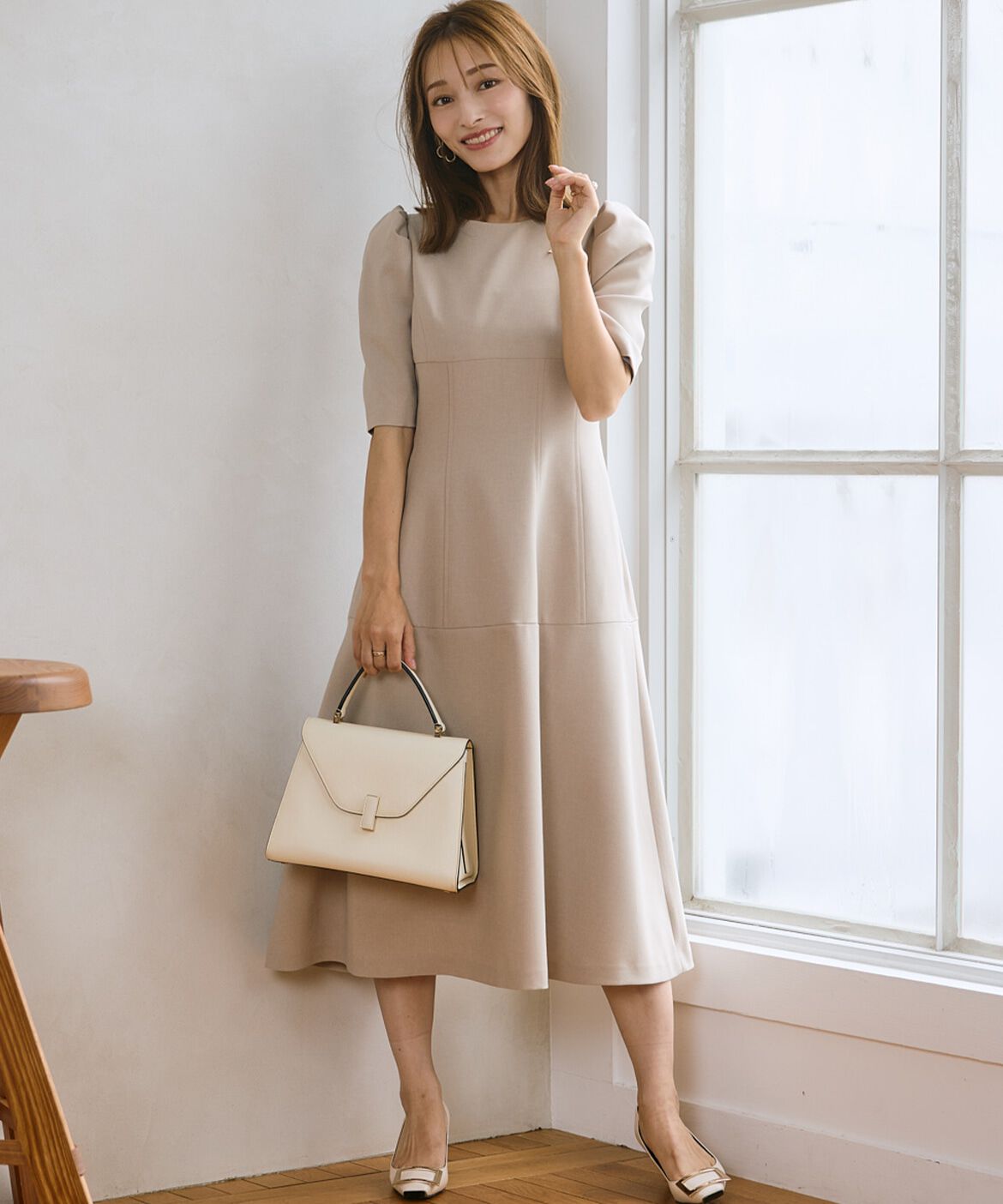 Maglie le cassetto「《M Maglie le cassetto&times;吉田理紗》クチュールシルエットワンピース」|ワンピース|