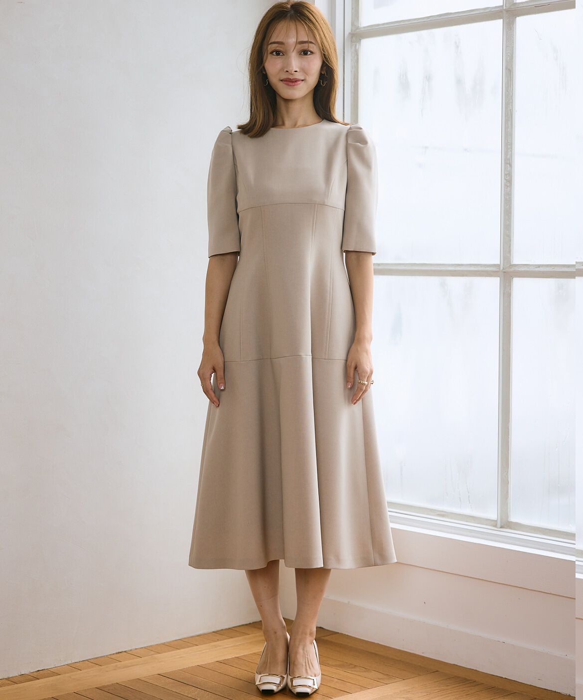 Maglie le cassetto「《M Maglie le cassetto&times;吉田理紗》クチュールシルエットワンピース」|ワンピース|
