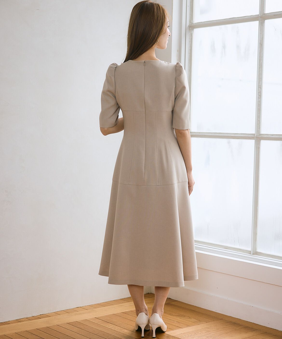 Maglie le cassetto「《M Maglie le cassetto&times;吉田理紗》クチュールシルエットワンピース」|ワンピース|