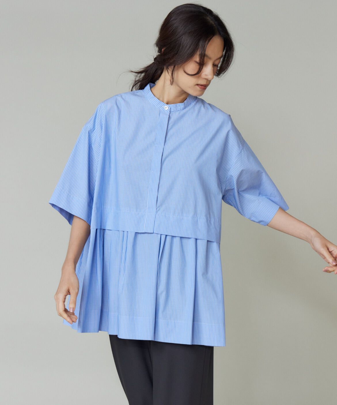 Le Souk「《大きいサイズ》ティアードブラウス」|シャツ・ブラウス|