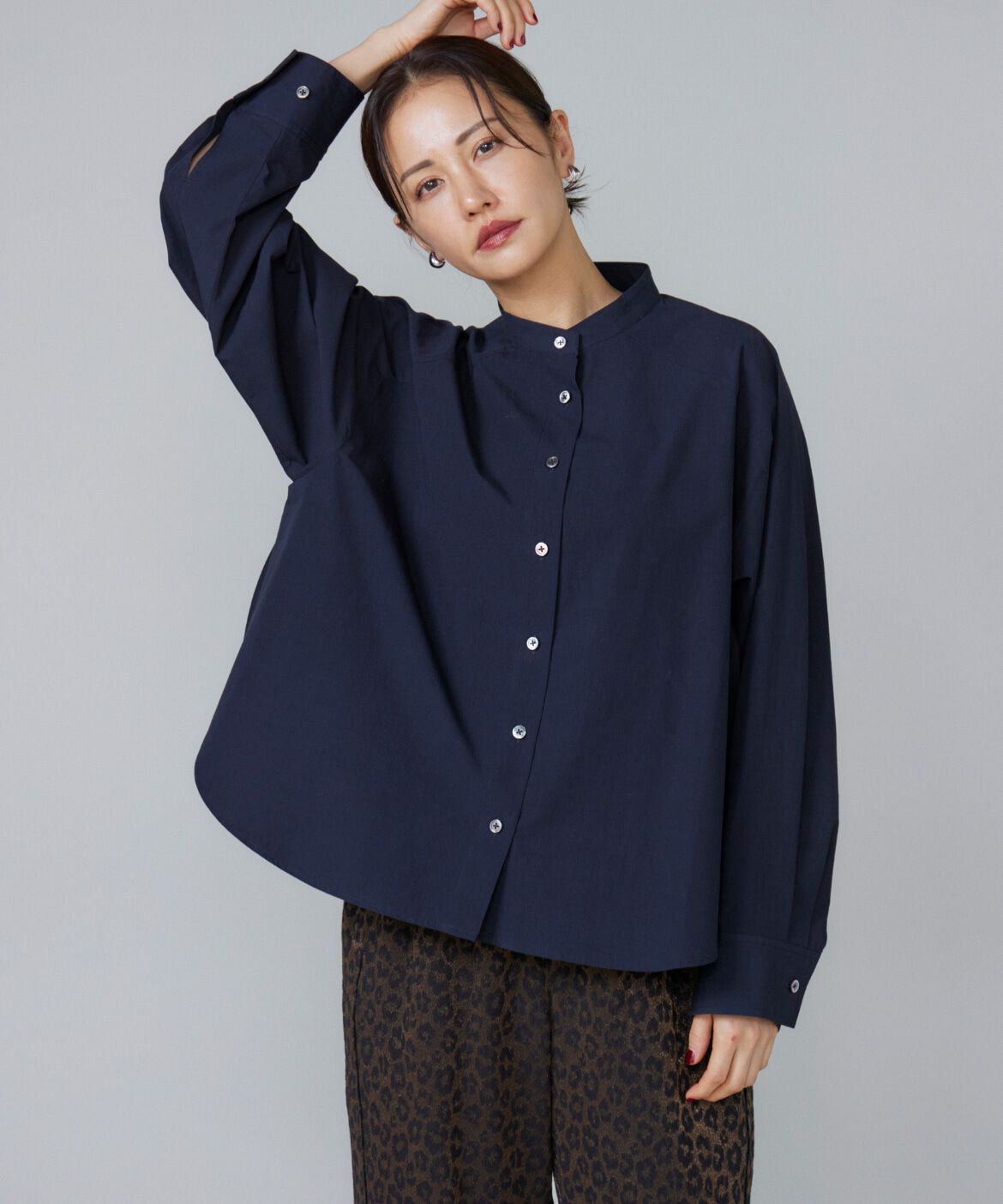 Le Souk「バンドカラーシャツ」|シャツ・ブラウス|