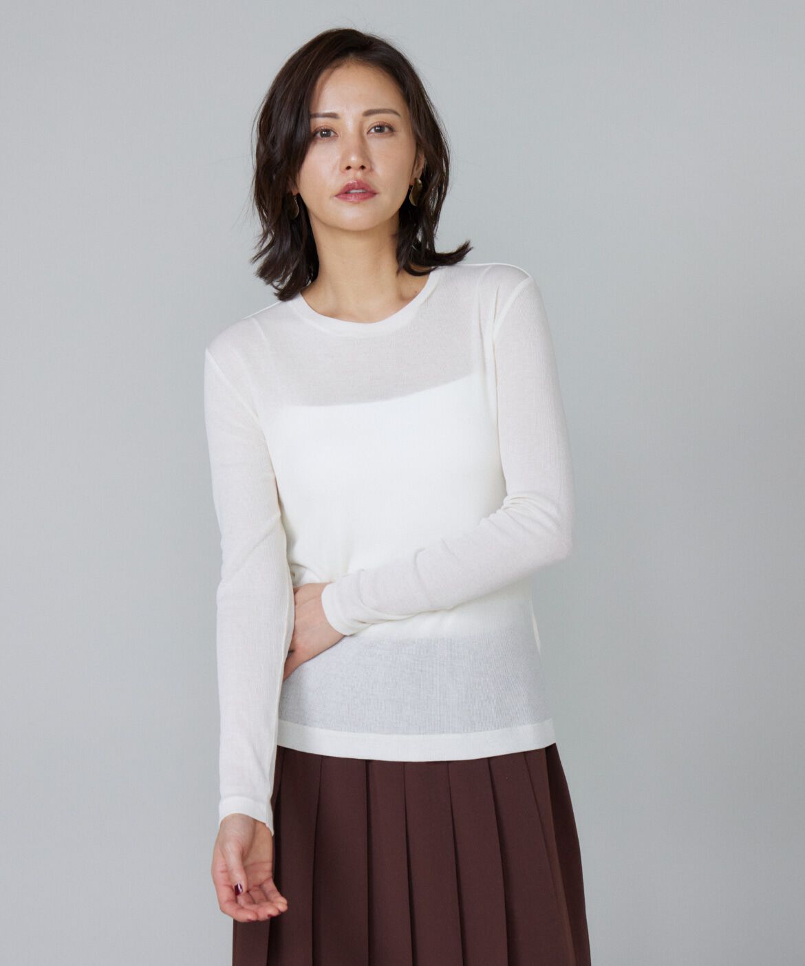 Le Souk「《大きいサイズ》シアーテレコロンT」|Tシャツ・カットソー|