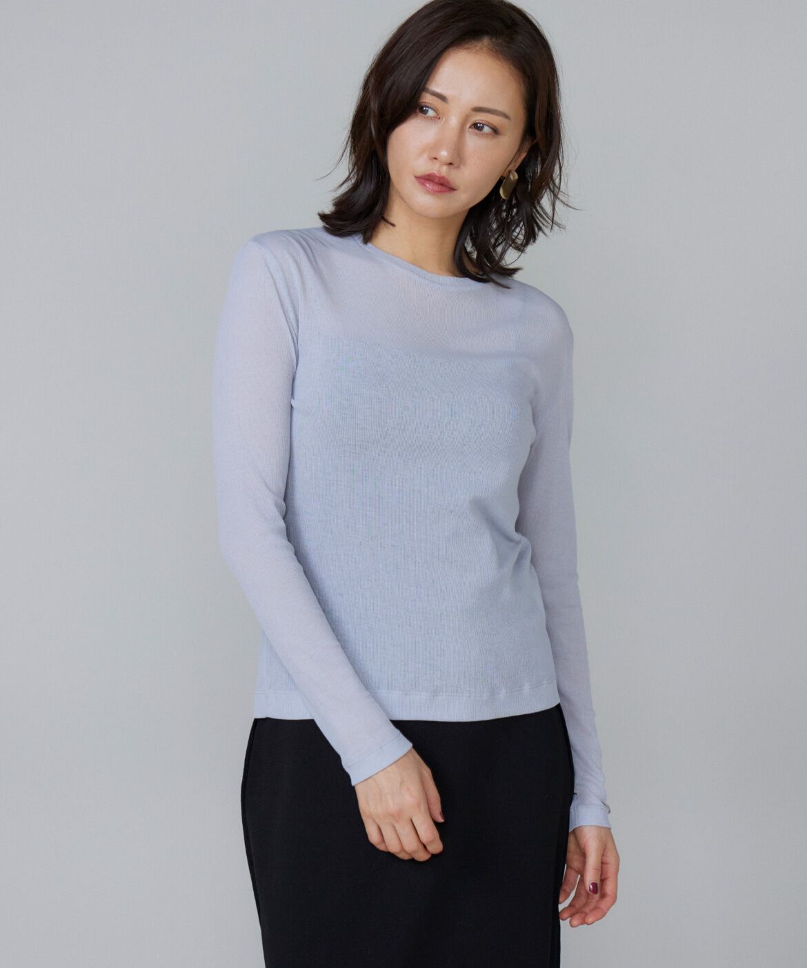 Le Souk「《大きいサイズ》シアーテレコロンT」|Tシャツ・カットソー|