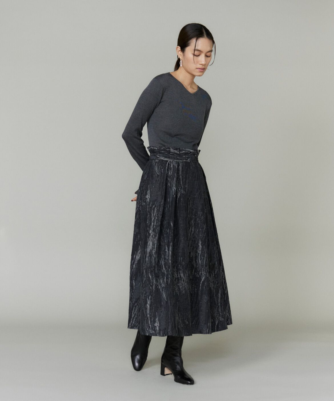 la veille by SUPERIOR CLOSET「シルクリブプルオーバー」|ニット・セーター|