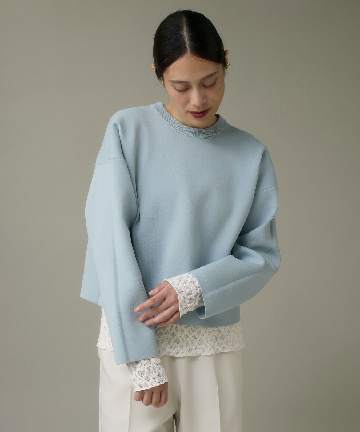 DAY by DAY it&rsquo;s international「クルーネックプルオーバー」|ニット・セーター|サックス3