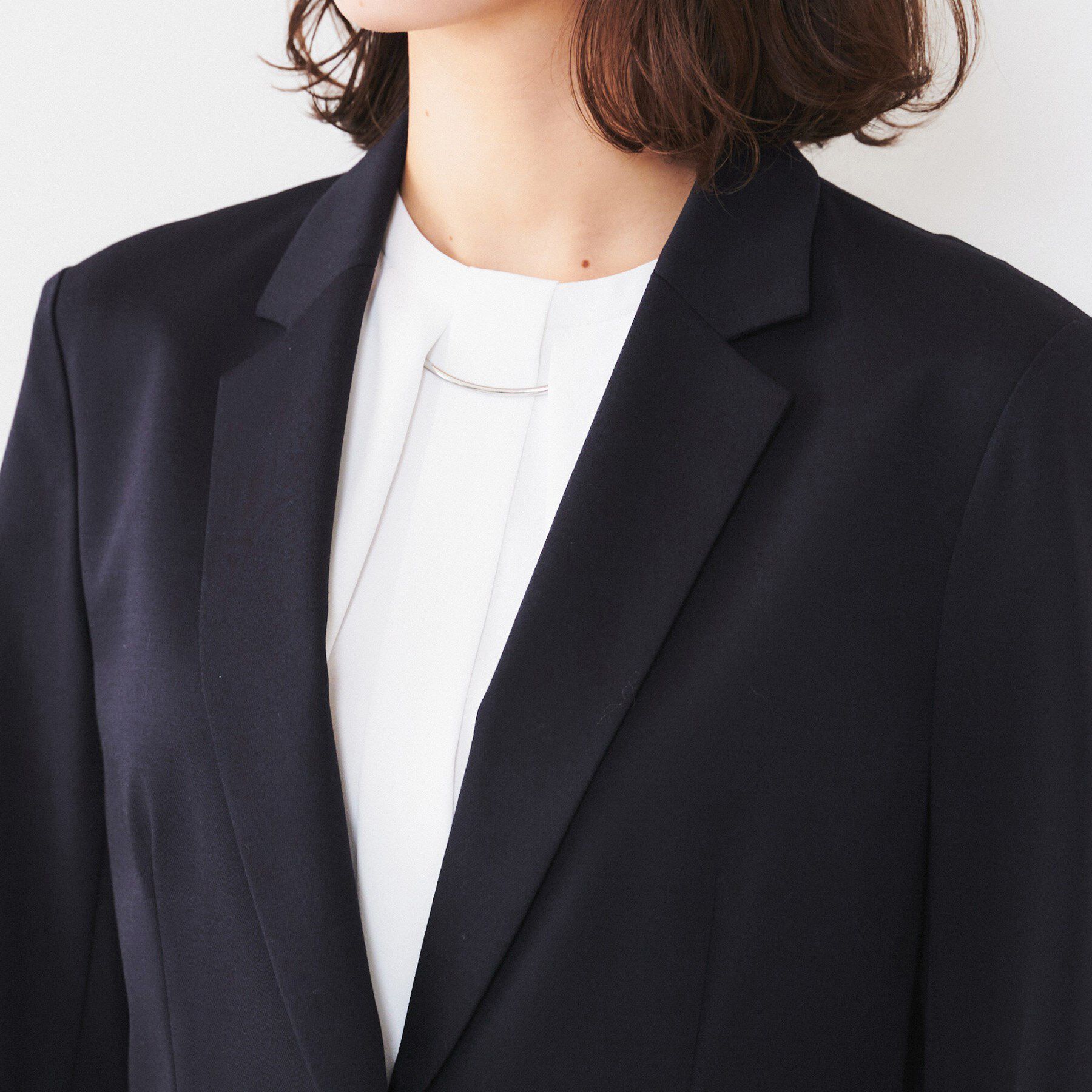 UNTITLED「【通勤スーツ】コットン混ジャージ テーラードジャケット」|テーラードジャケット|