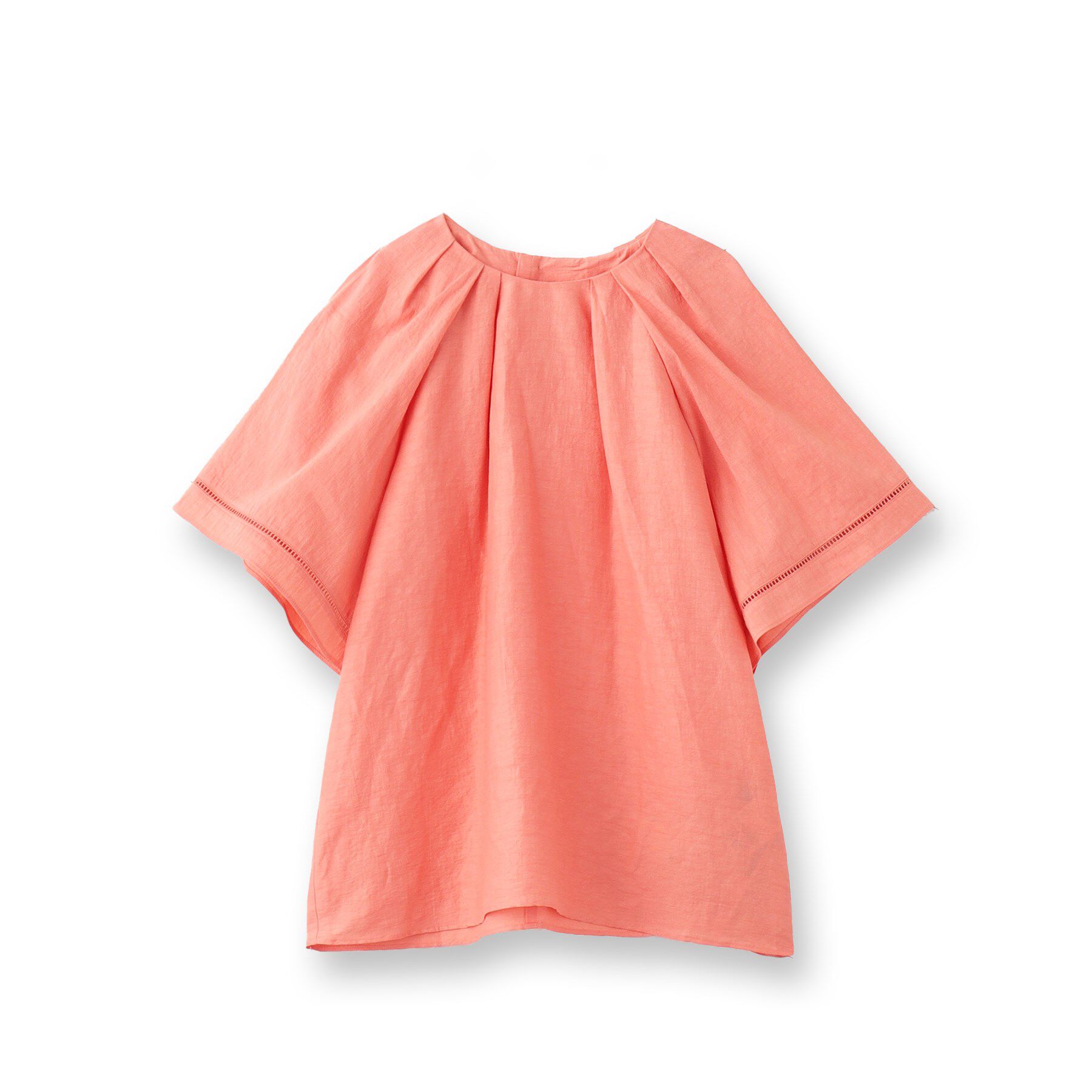 UNTITLED「【セットアップ可能】リネン混 タックブラウス」|シャツ・ブラウス|