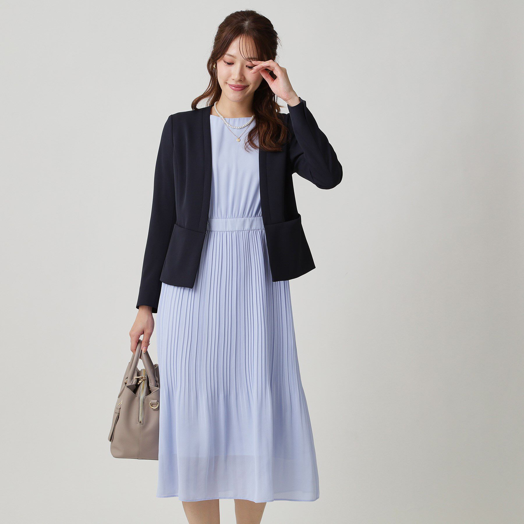 COUP DE CHANCE「【洗える/セレモニー】プリーツワンピース」|ワンピース|