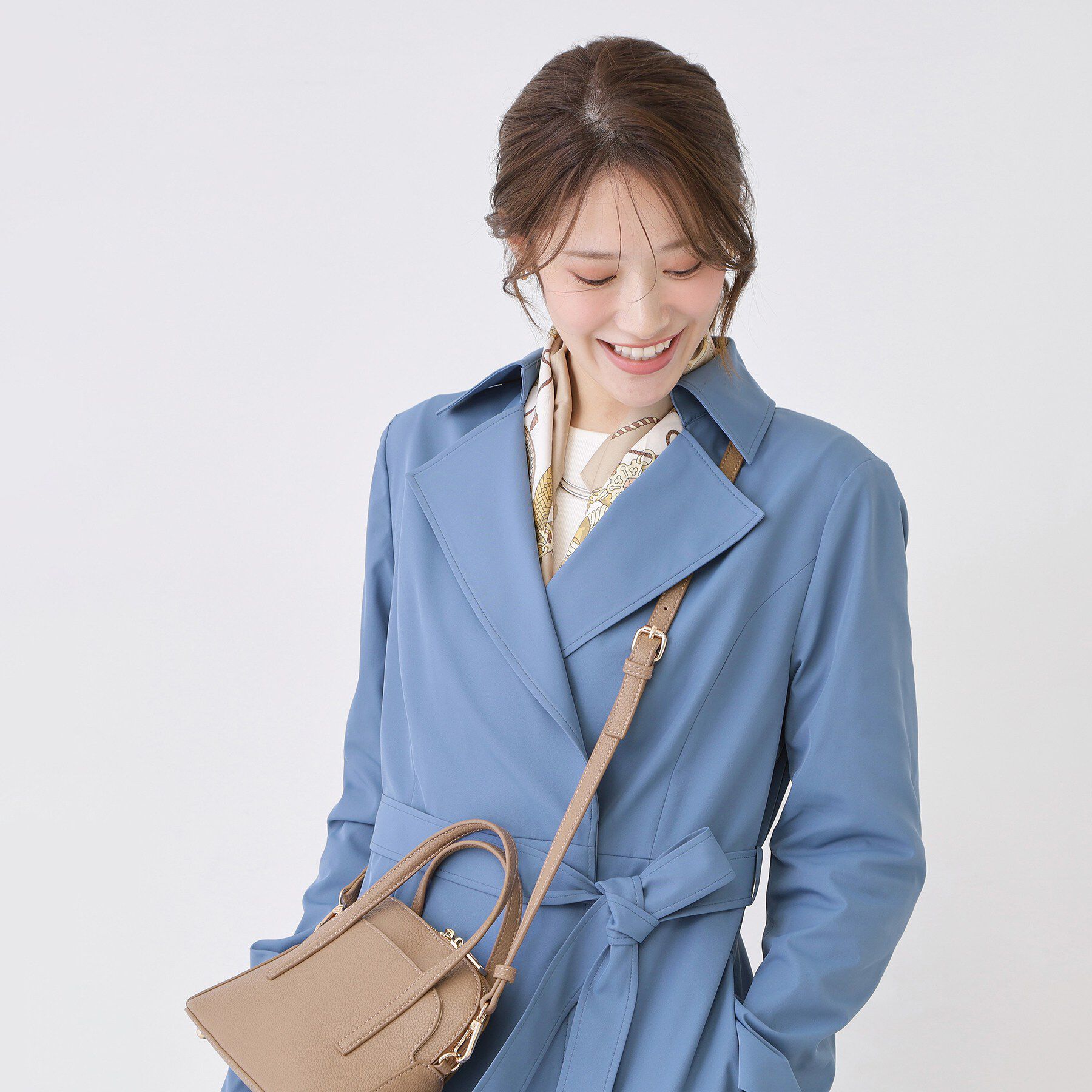 COUP DE CHANCE「【きれいめ羽織り】Aラインドレスコート」|トレンチコート|