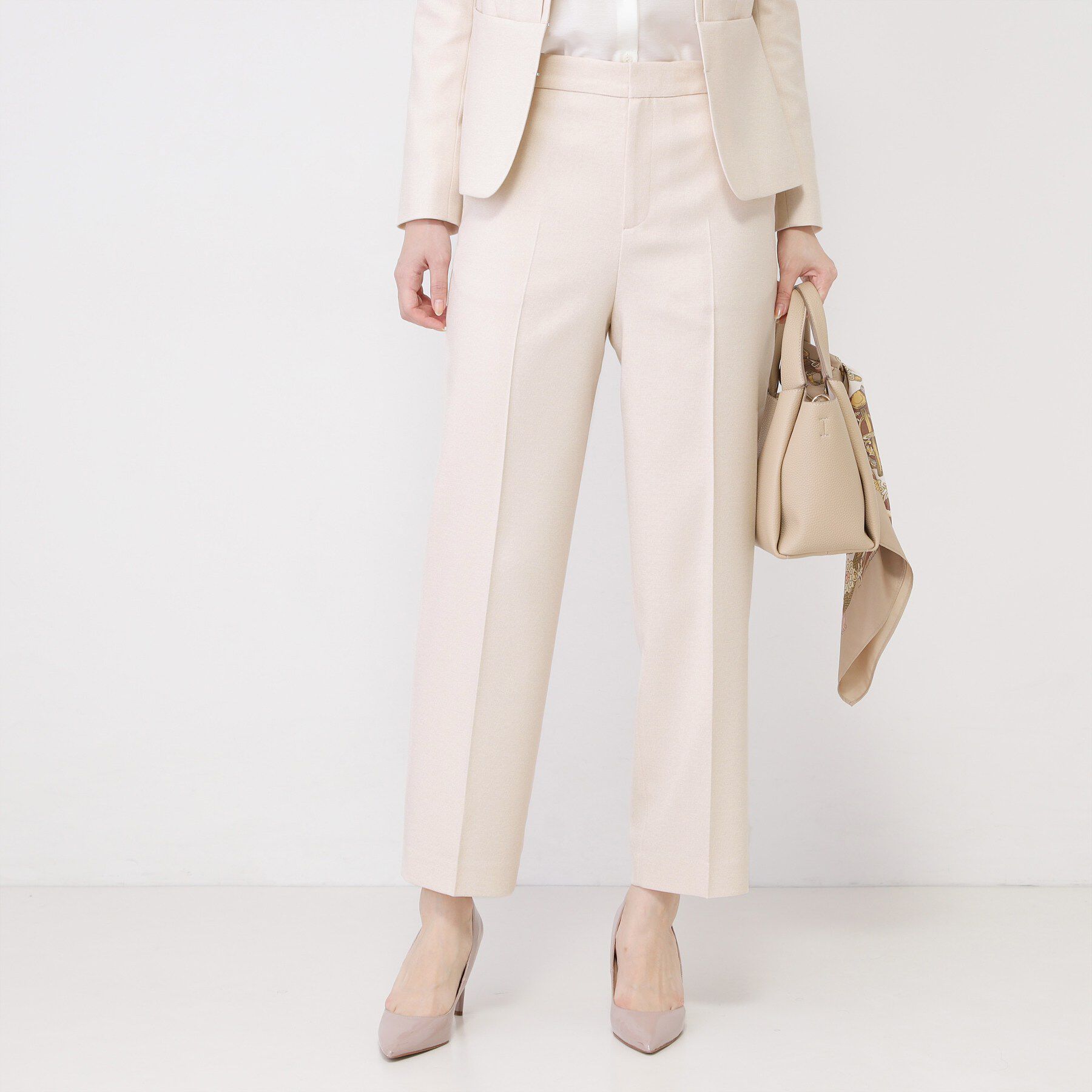 COUP DE CHANCE「【手洗い可／日本製／スーツ可】センタープレス入りテーパードパンツ」|その他|