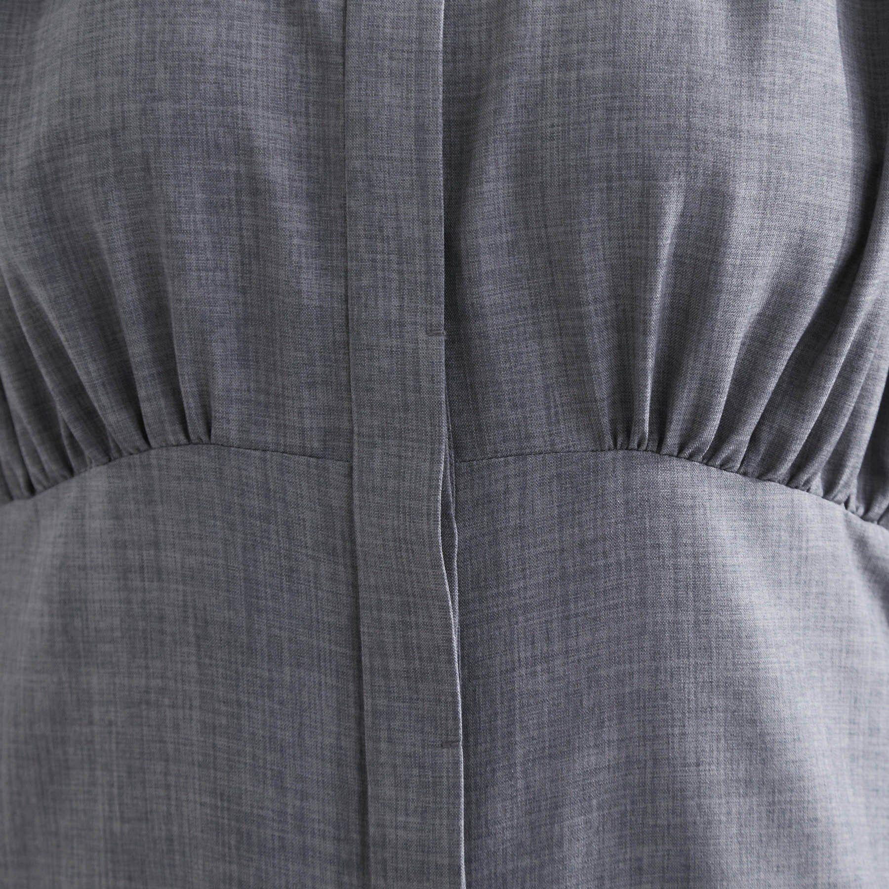 grove「ウエスト高見えでスタイルアップ　上品スタンドカラーシャツワンピース」|ワンピース|