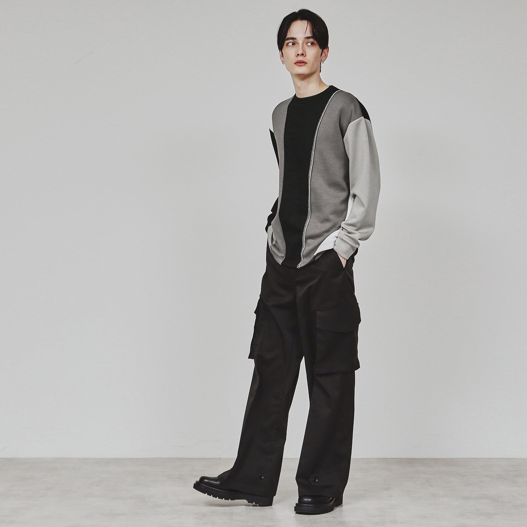 tk.TAKEO KIKUCHI「ダイヤゴナルブランケットカットソー」|Tシャツ・カットソー|