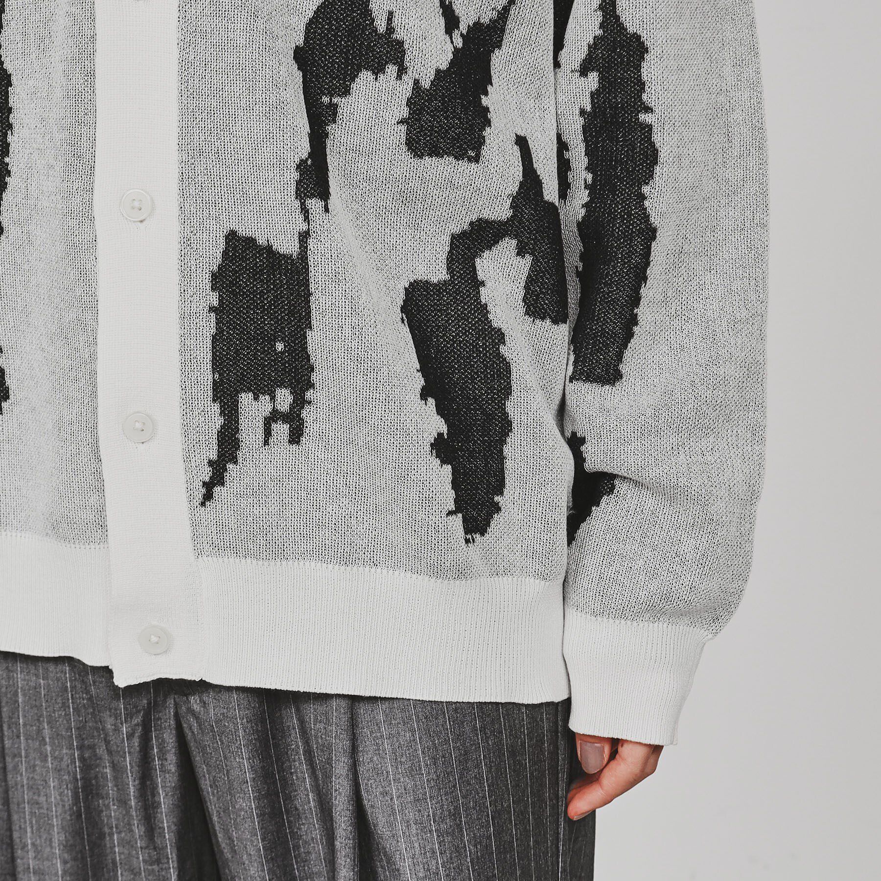 tk.TAKEO KIKUCHI「アブストラクトシアーカーディガン」|カーディガン|