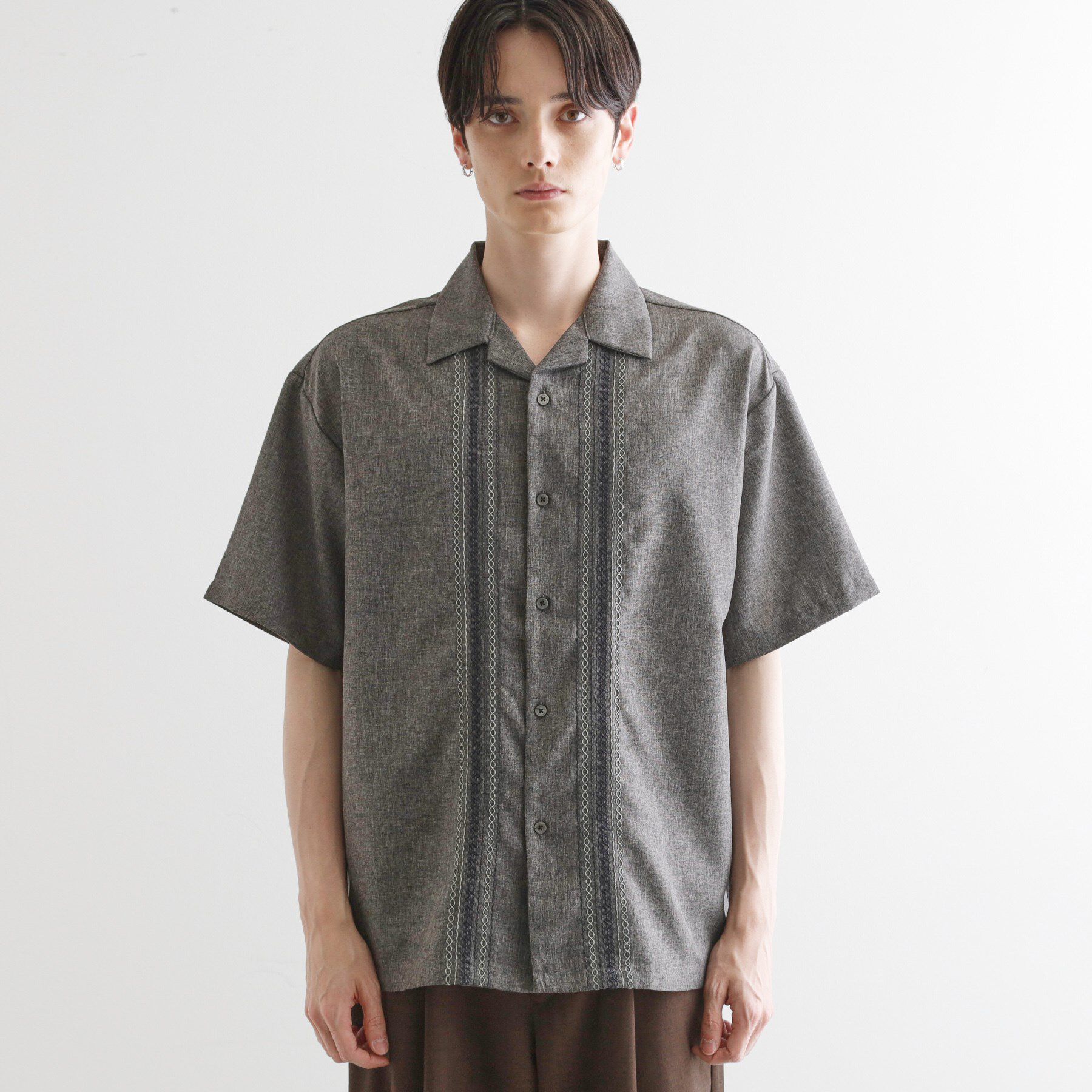 tk.TAKEO KIKUCHI「コード刺繍シャツ」|シャツ・ブラウス|