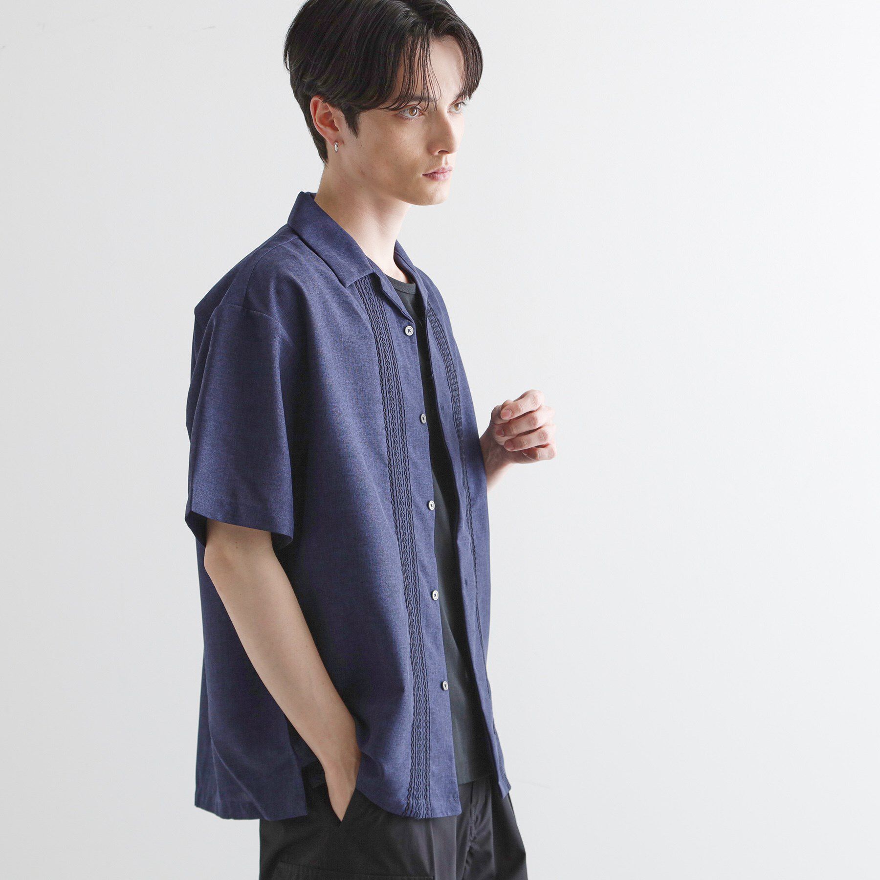 tk.TAKEO KIKUCHI「コード刺繍シャツ」|シャツ・ブラウス|