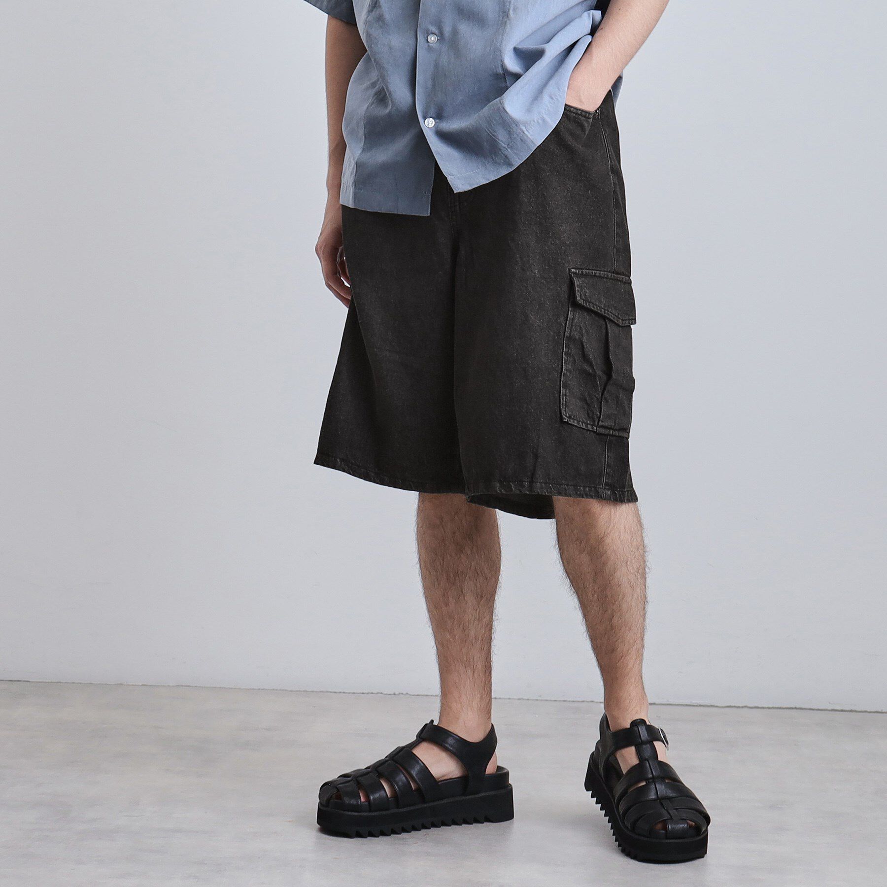 tk.TAKEO KIKUCHI「デニムカーゴショーツ」|その他|