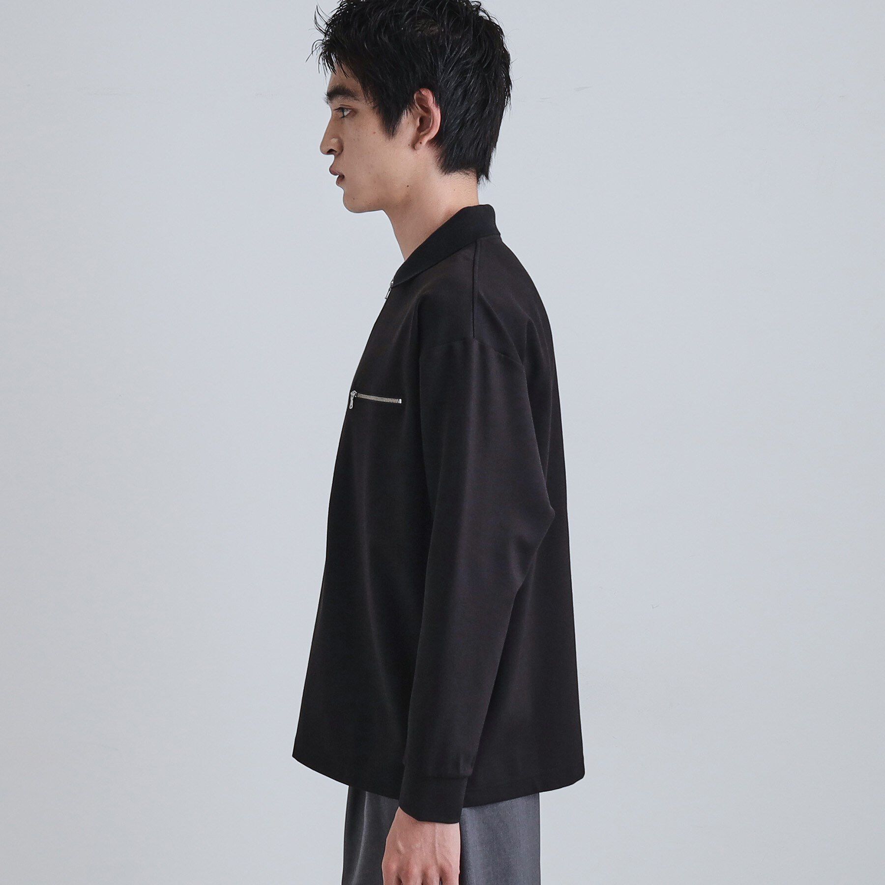 tk.TAKEO KIKUCHI「ポロ衿ハーフジップ」|ポロシャツ|