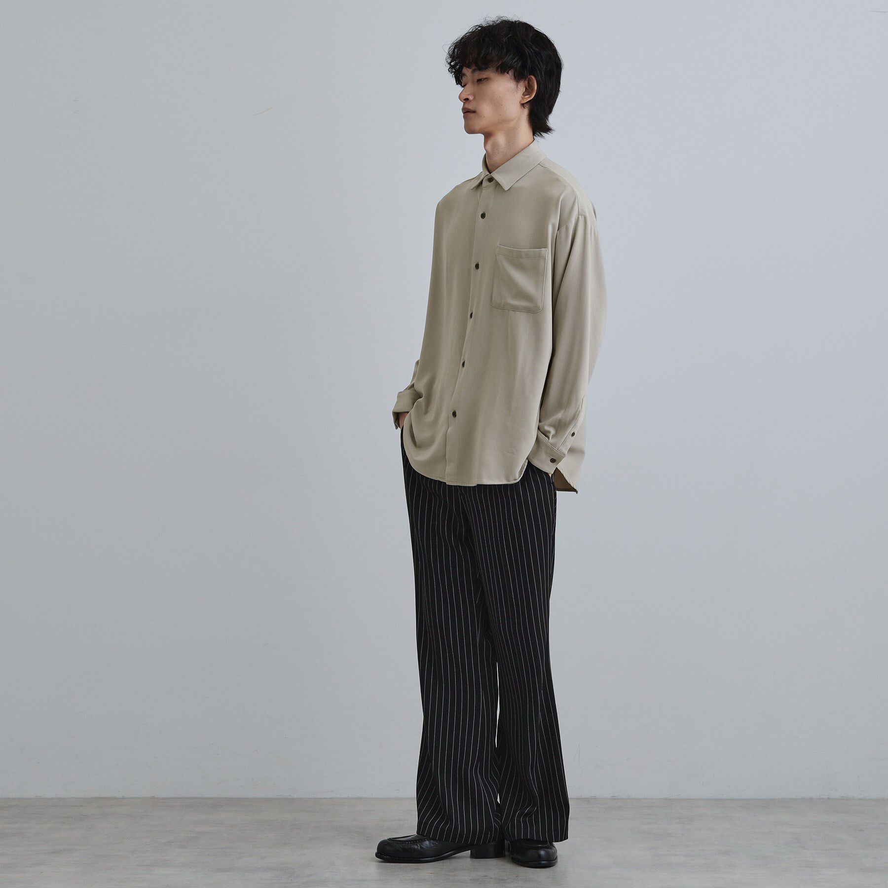 tk.TAKEO KIKUCHI「なめらかスウェードシャツ」|シャツ・ブラウス|