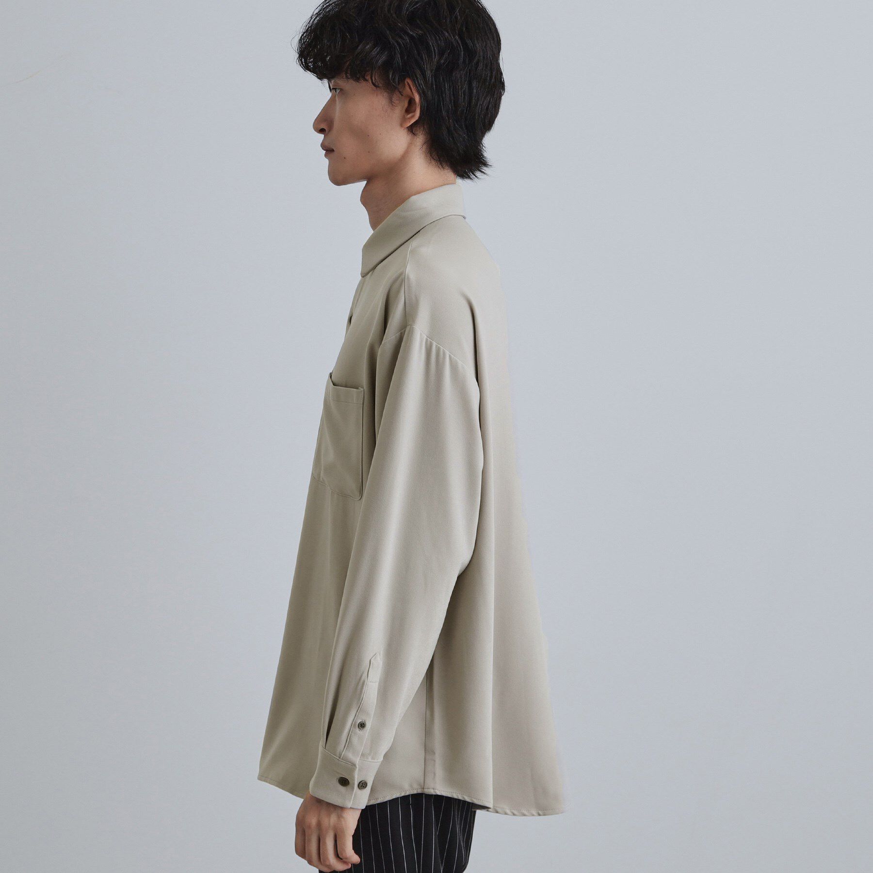 tk.TAKEO KIKUCHI「なめらかスウェードシャツ」|シャツ・ブラウス|