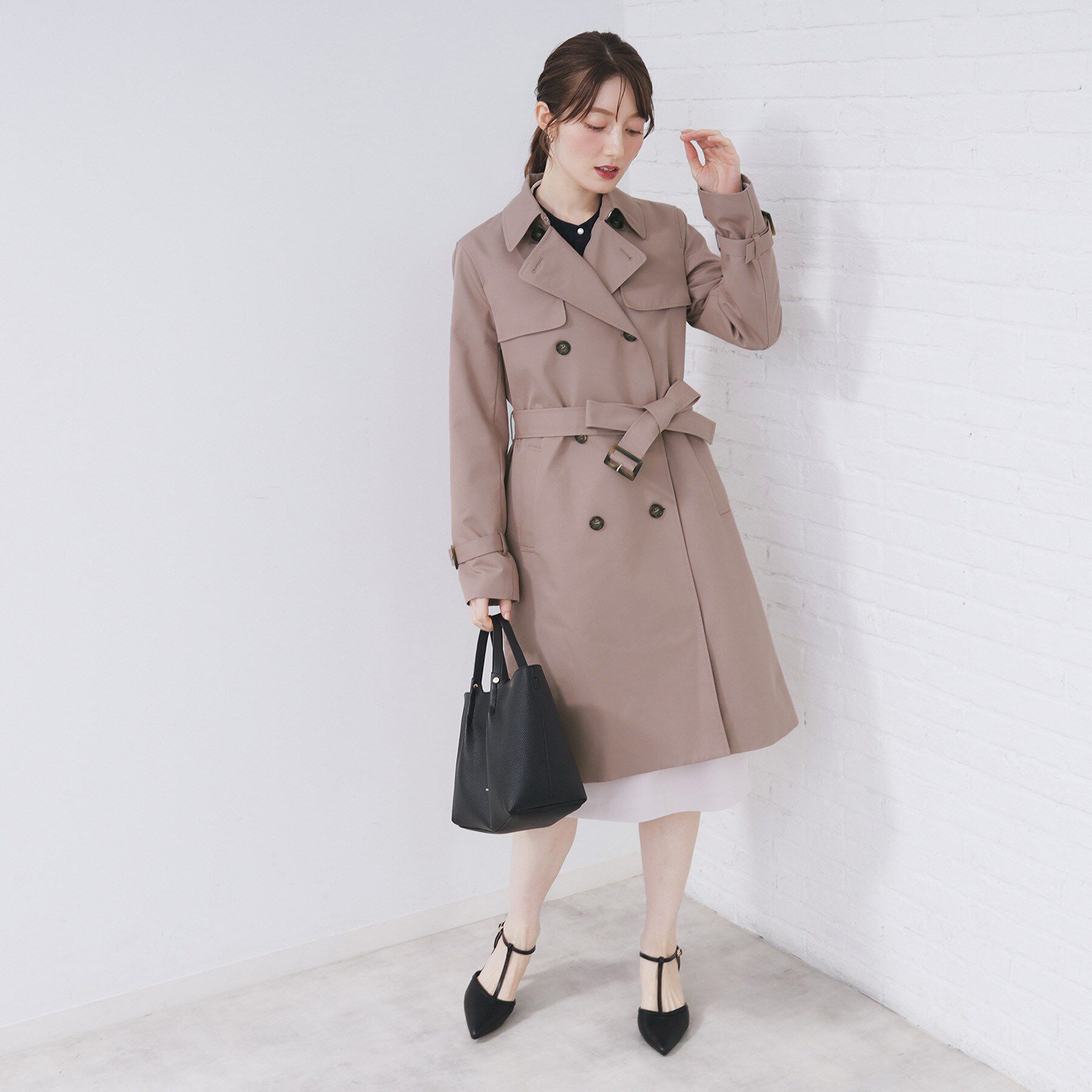 index「トレンチコート【洗濯機OK/撥水/花粉対応】《XS～3L》」|トレンチコート|