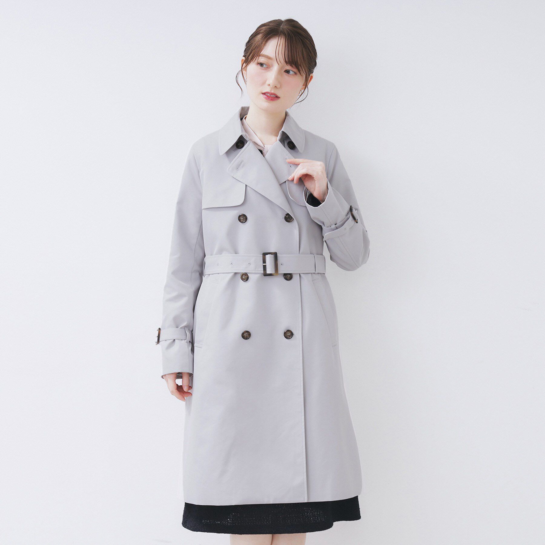 index「トレンチコート【洗濯機OK/撥水/花粉対応】《XS～3L》」|トレンチコート|