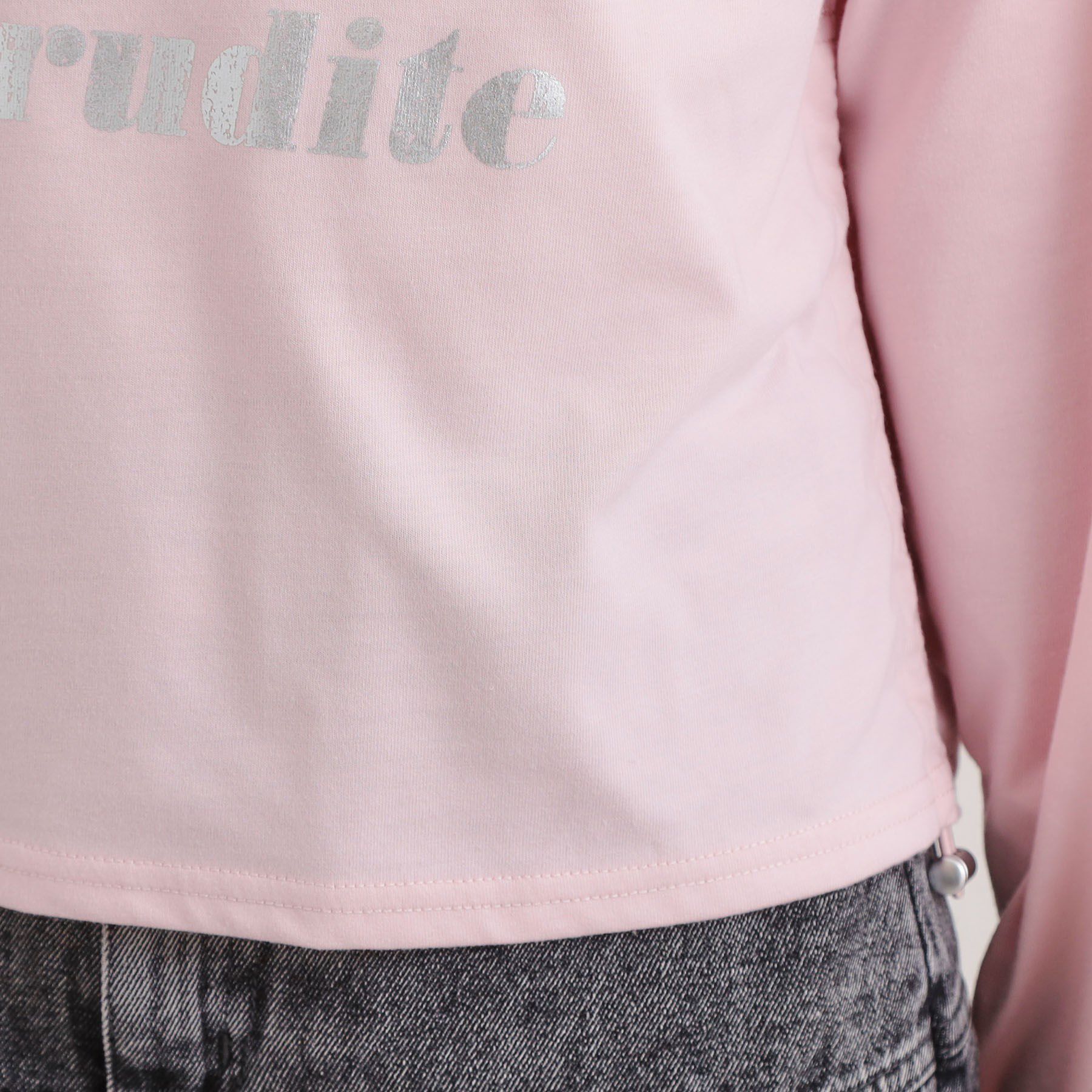 PINK-latte「衿付き箔ナンバーロンT」|Tシャツ・カットソー|