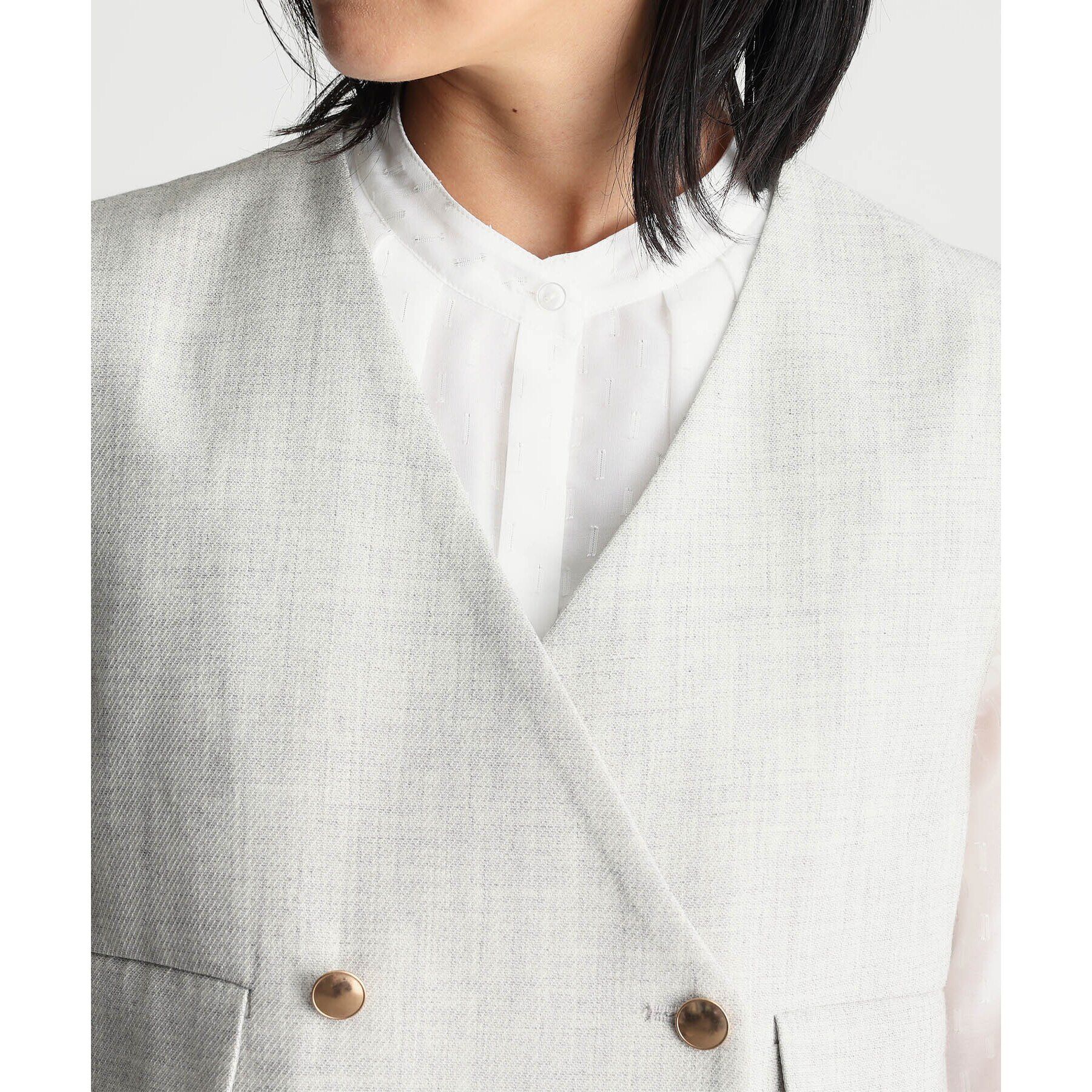 THE SHOP TK「【セットアップ可／ONOFF活躍】カルゼショートジレ／洗える」|ベスト・ジレ|