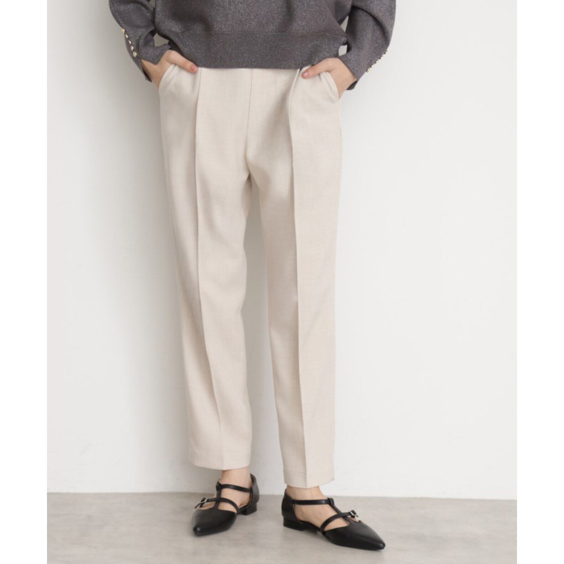 THE SHOP TK「【CAVIAN】ベーシックテーパードパンツ/洗濯機OK」|その他|ライトベージュ(05