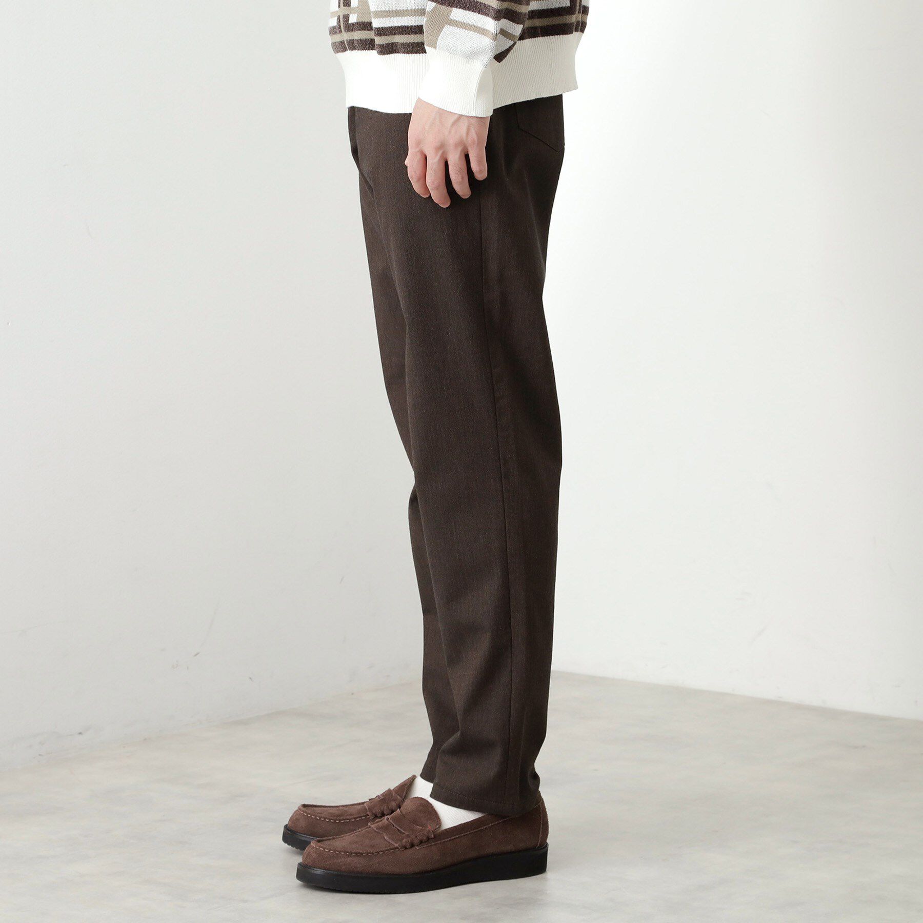 THE SHOP TK「7DAYSヘリンボンパンツ WARM【裏起毛/ストレッチ/洗濯機OK】」|その他|