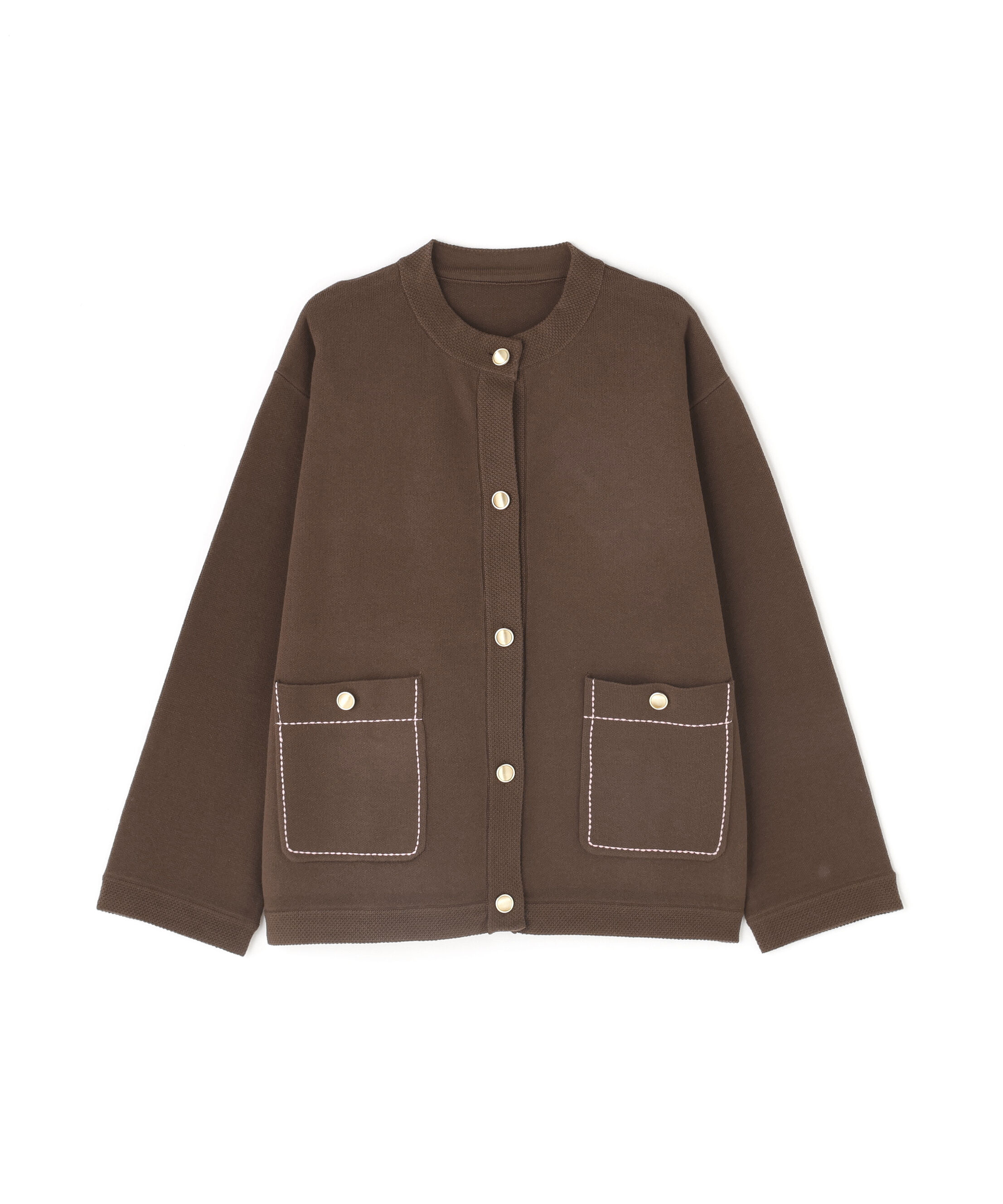  「ミドル丈ニットジャケット」|ニット・セーター|