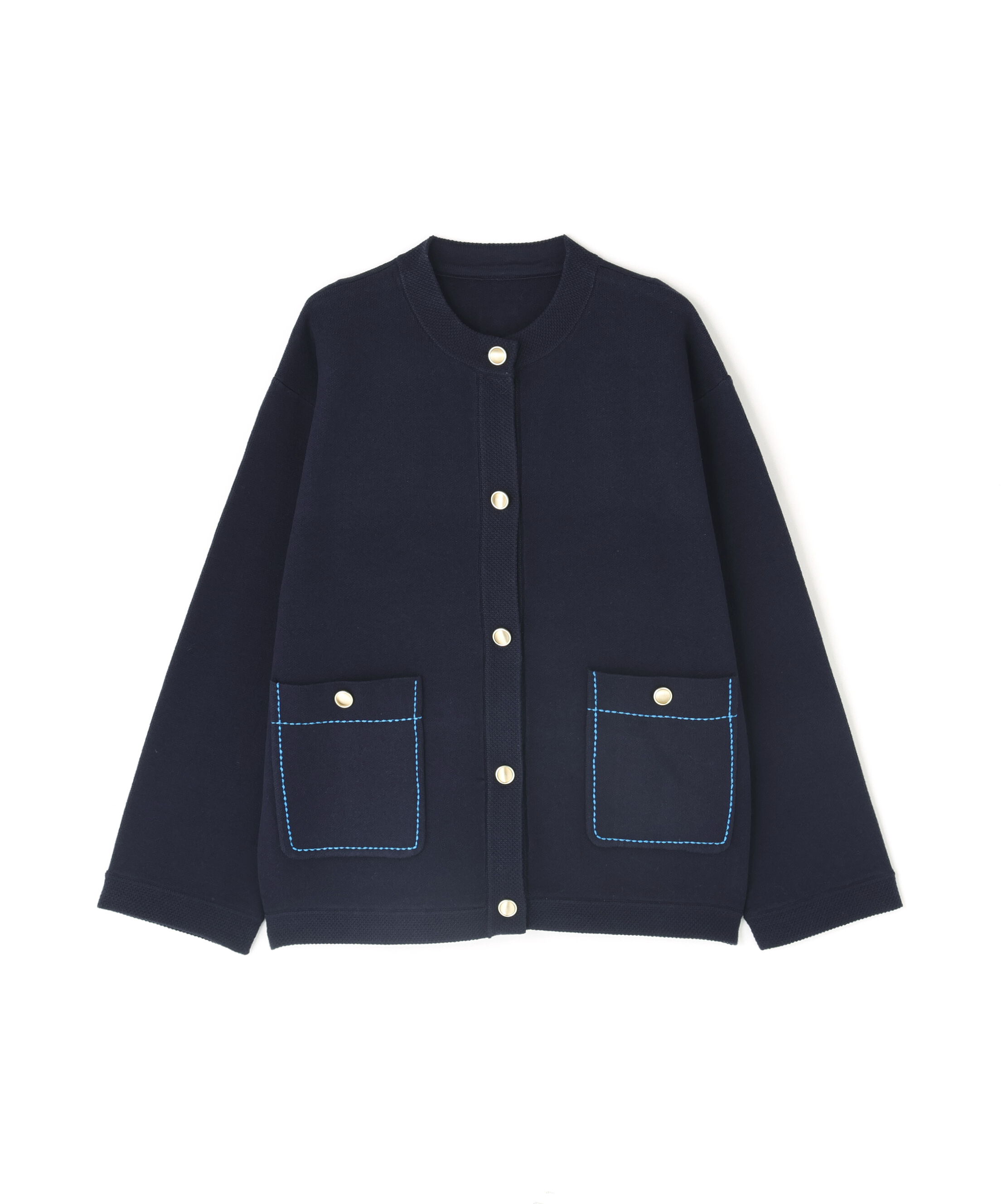  「ミドル丈ニットジャケット」|ニット・セーター|