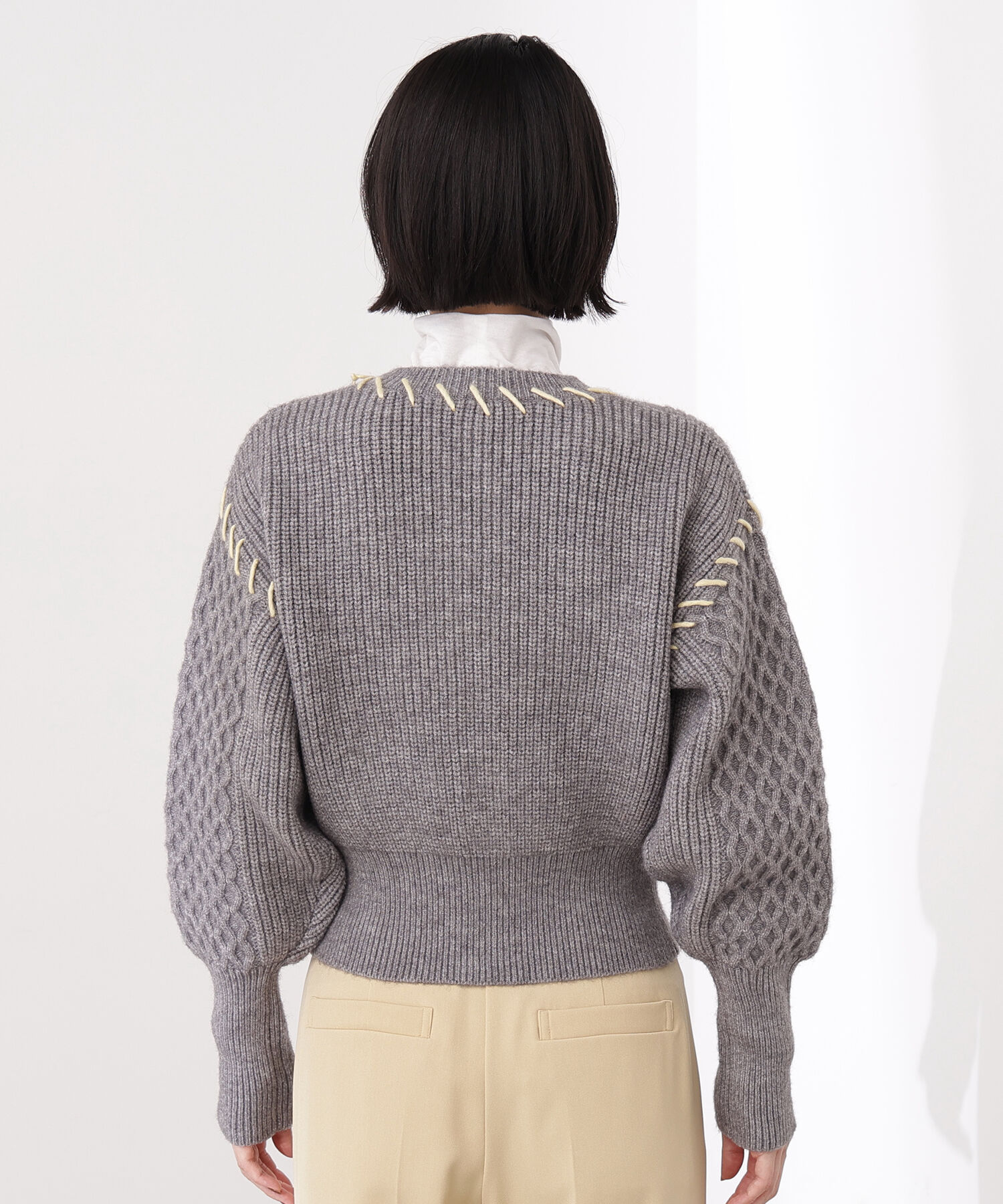  「ケーブルステッチカーディガン」|ニット・セーター|