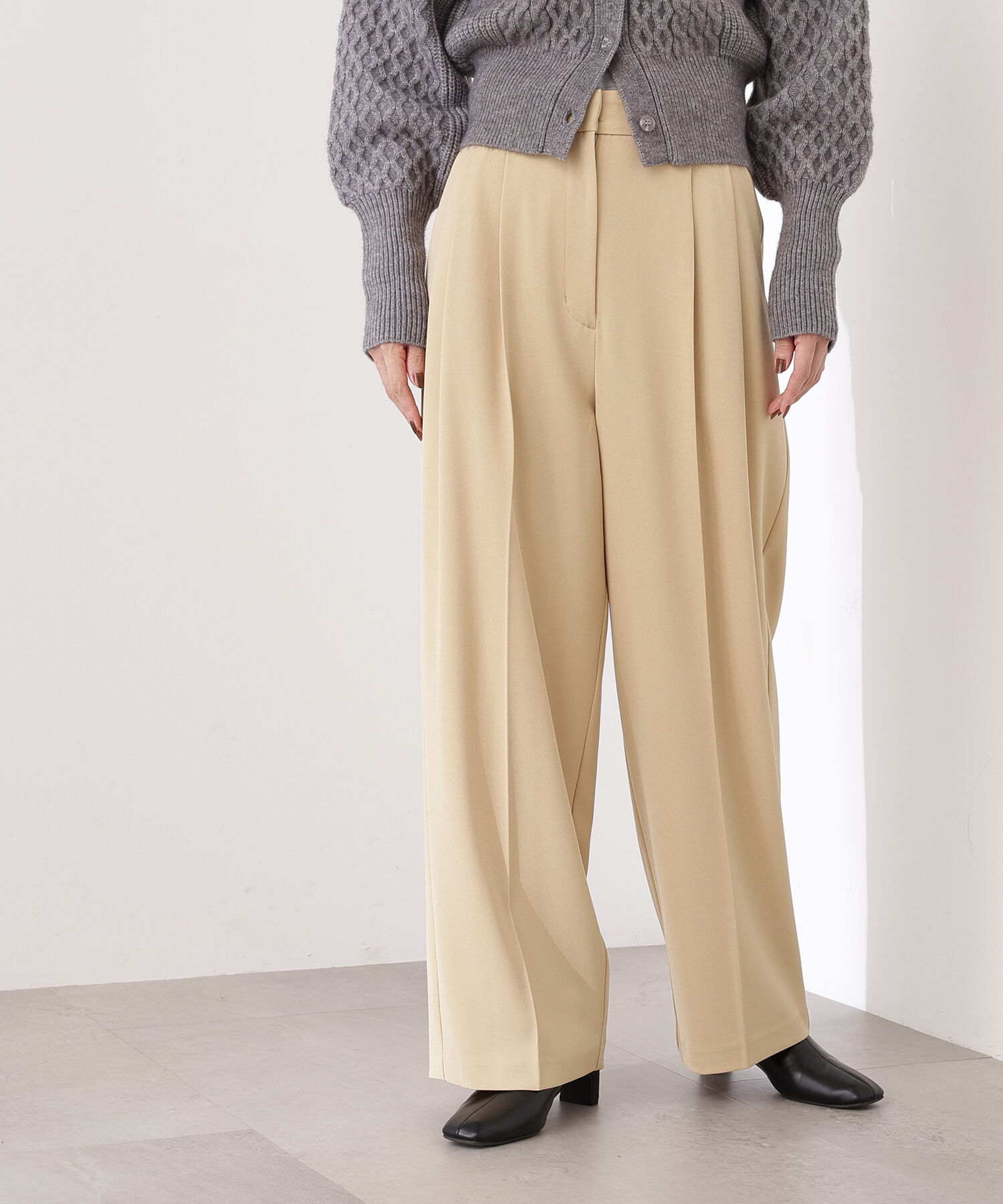  「ツータックワイドパンツ」|その他|