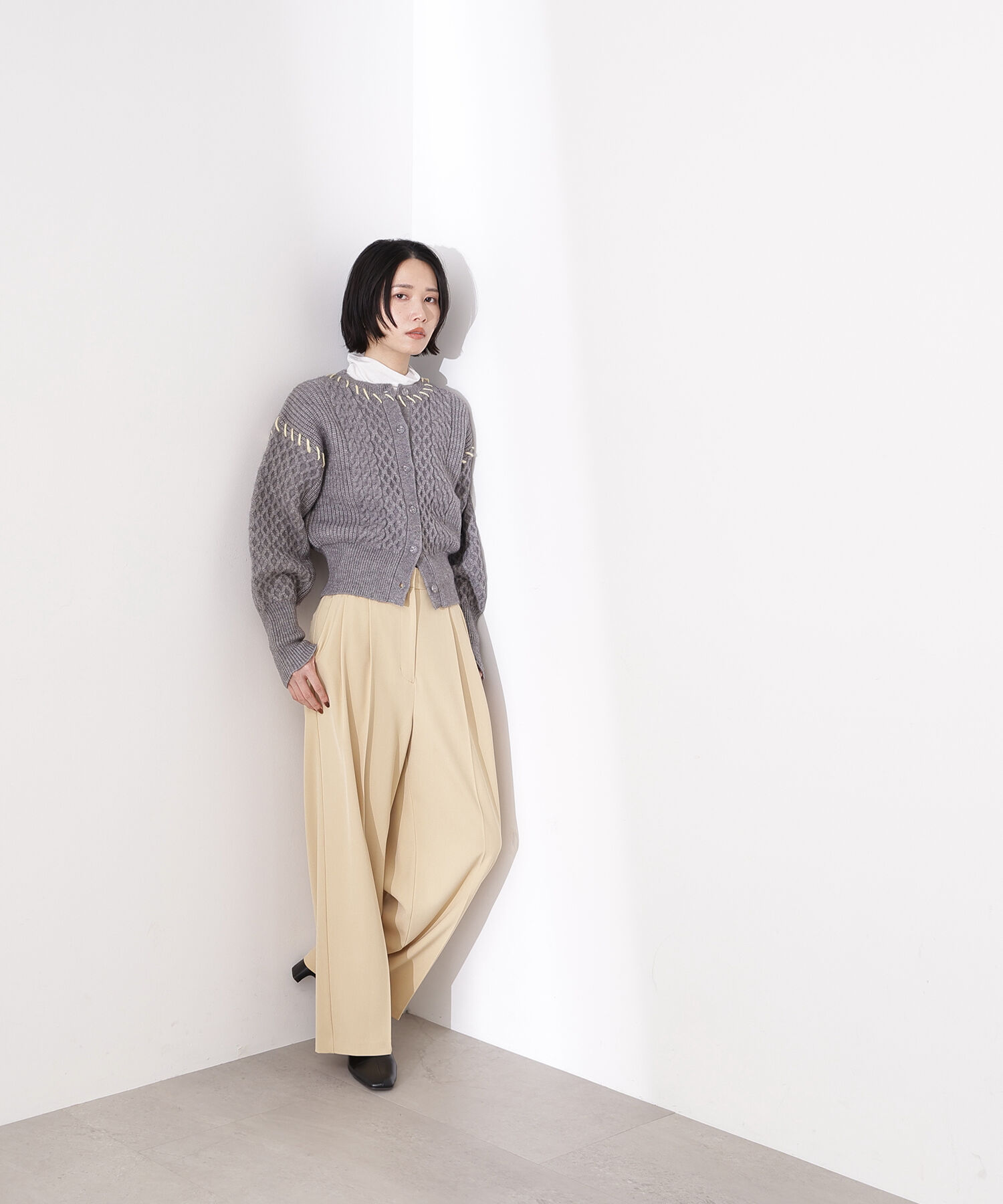  「ツータックワイドパンツ」|その他|