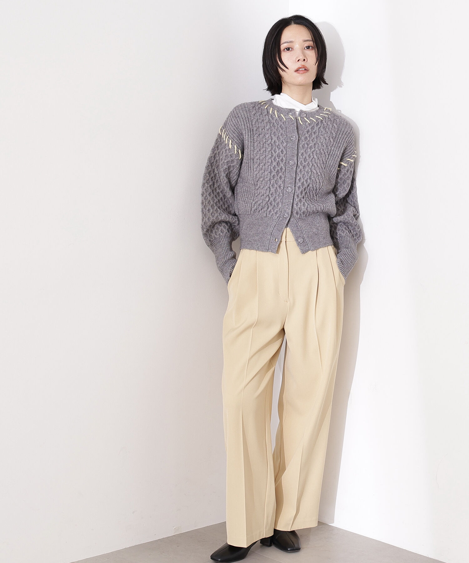  「ツータックワイドパンツ」|その他|