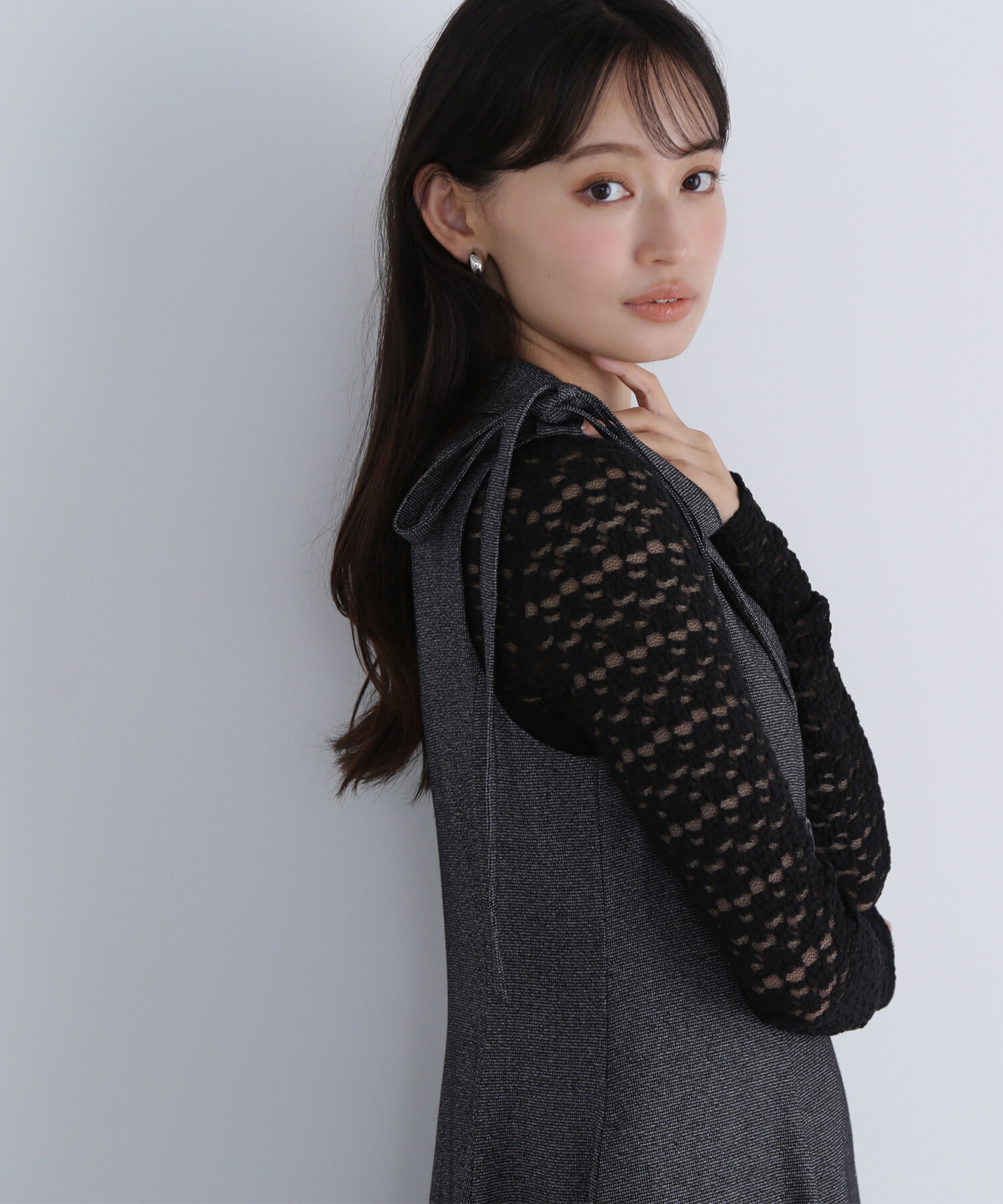  「ストレッチレーストップス」|Tシャツ・カットソー|