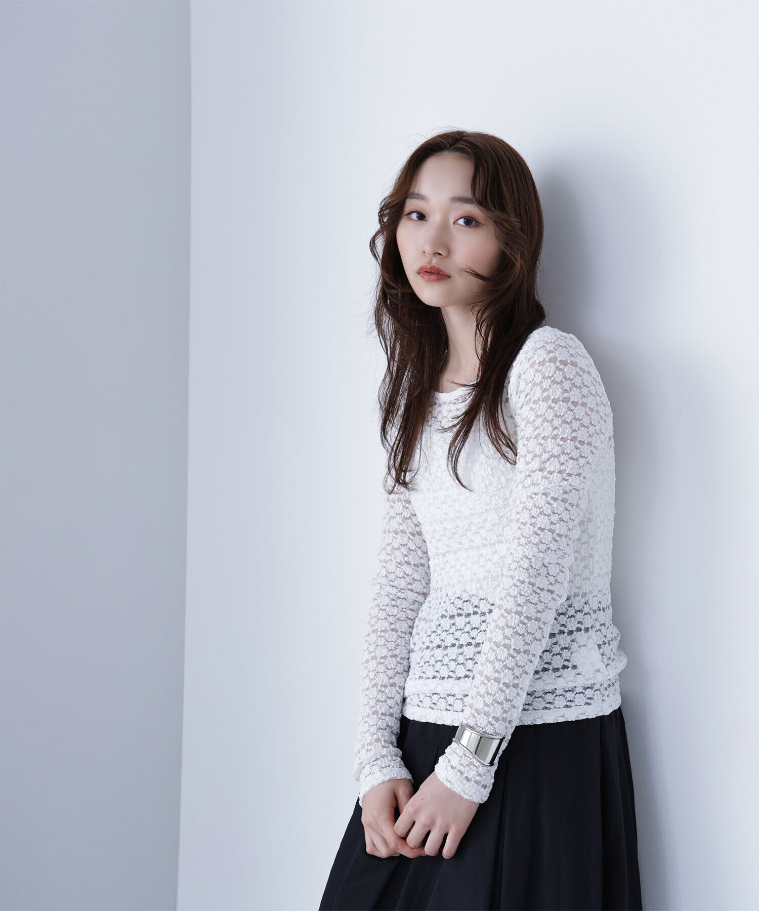  「ストレッチレーストップス」|Tシャツ・カットソー|