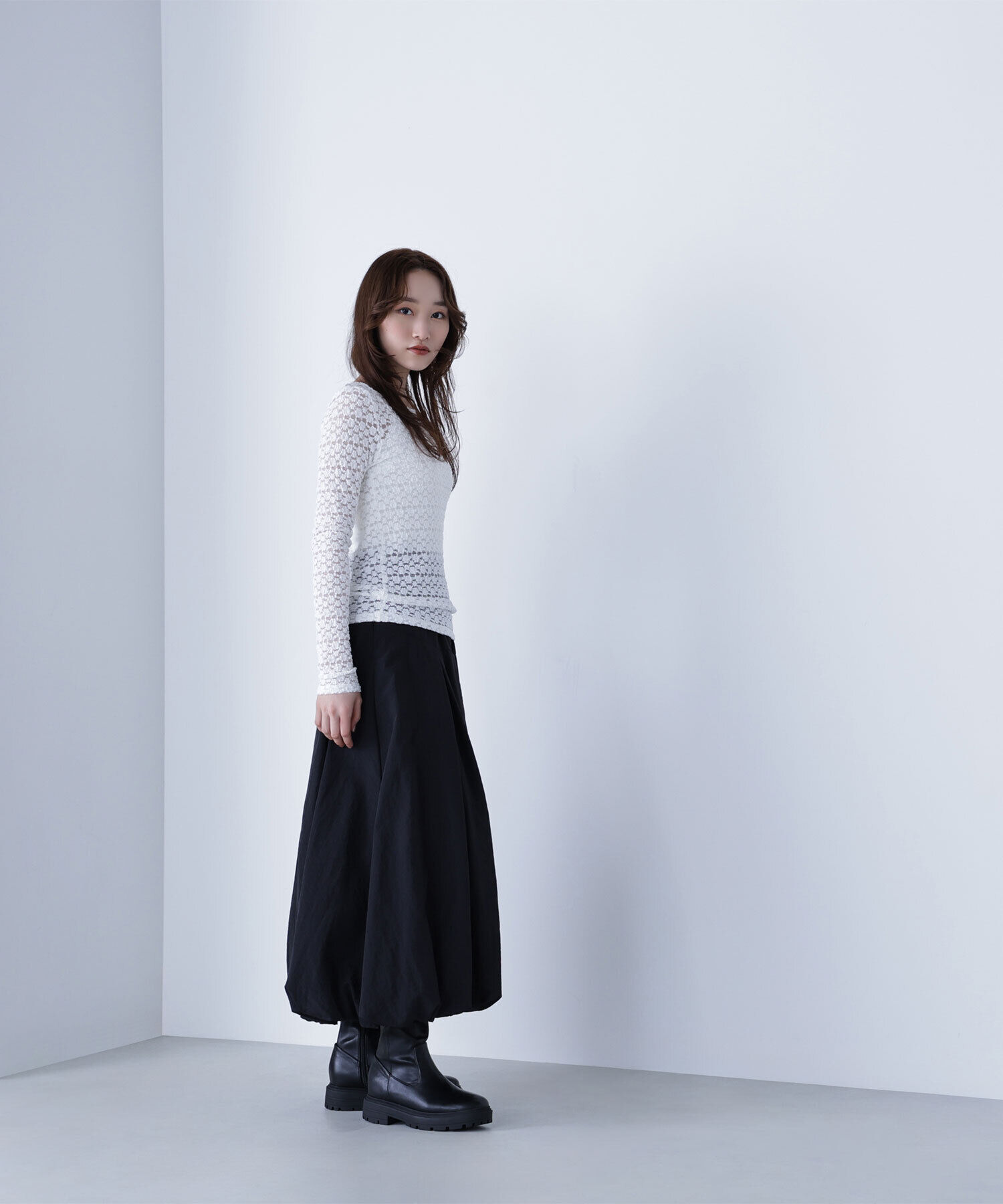  「ストレッチレーストップス」|Tシャツ・カットソー|